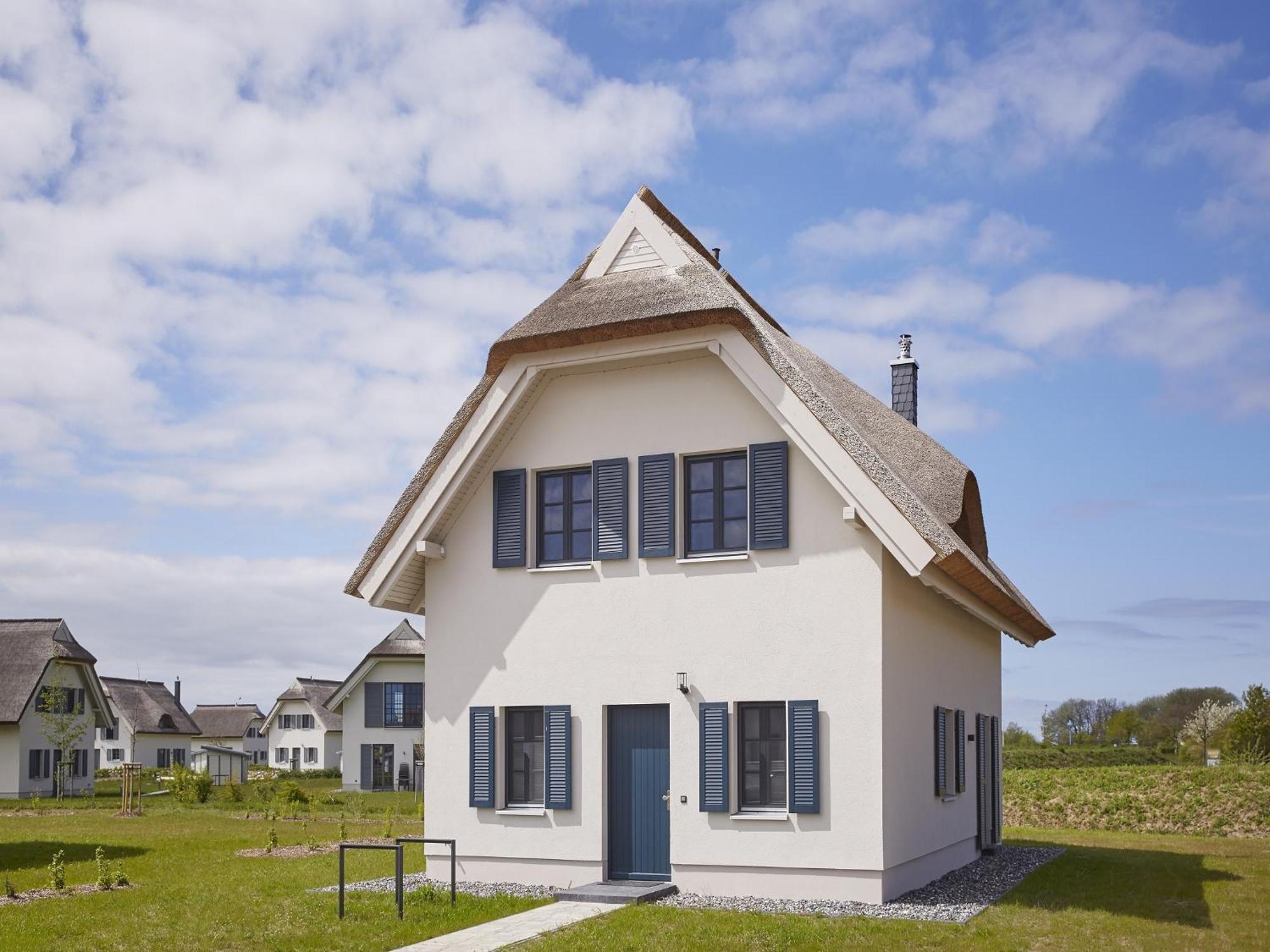 Reetland Am Meer - Premium Reetdachvilla Mit 3 Schlafzimmern, Sauna, Kamin Und Massagesessel F05 Dranske Exterior foto